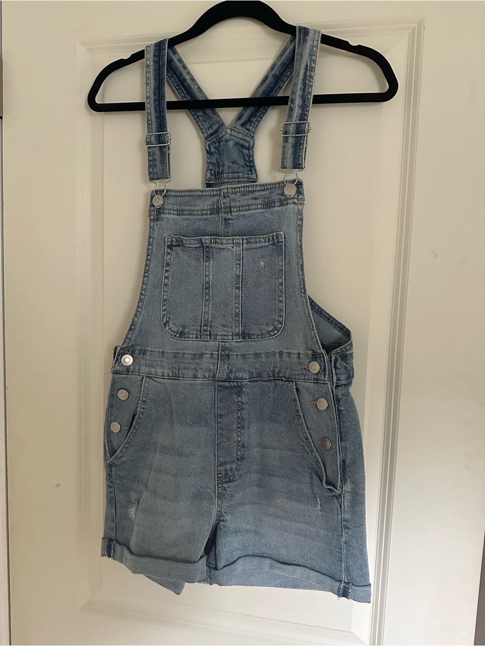 Celebrity Pink Light Blue Denim Shortalls